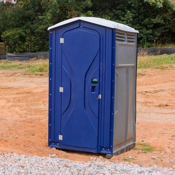 short-term portable toilets should be serviced regularly, typically once a week